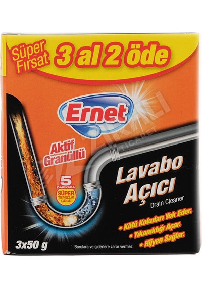 Ernet Süper Lavabo Açıcı 2 Li 50 Gr