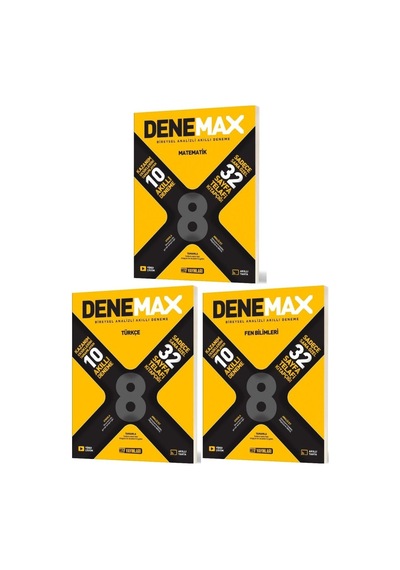 Hız 2026 8. Sınıf Lgs Matematik + Türkçe + Fen Akıllı Deneme Denemax Seti 3 Kitap
