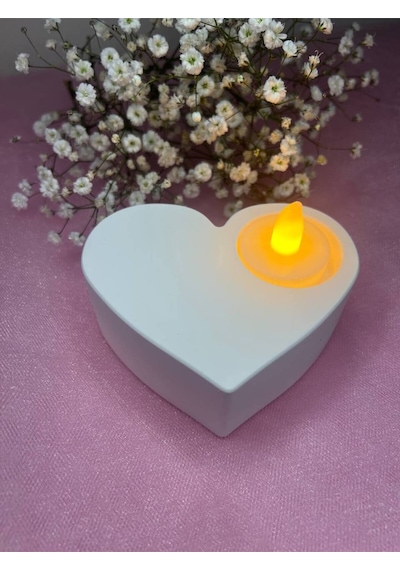 Bernami Mumluk Şamdanpinterest Kalp Mumluk, Kalp Objesi, Kalp Şeklinde Dekoratif Objesi, Sevgililer Günü Hediyesi Diğer