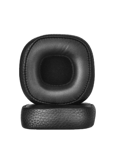 Marshall Major 3 Uyumlu Kulaklık Pedi Marshall Kulaklık Süngeri-Siyah Deri