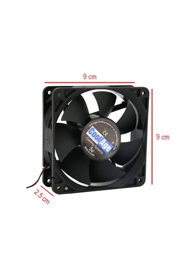 9cm 5v 2 Pinli Fan 9cm X 9cm X 2.5cm Dc 5v Fan