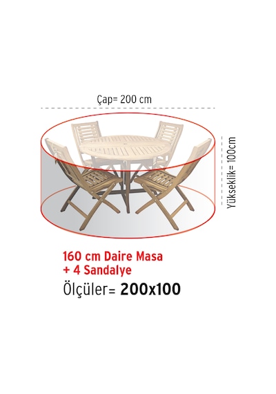 Homaks Mobilya Koruma Örtüsü Daire Çap 200 Cm Homaks Mobilya Koruma Örtüsü Daire Çap 200 Cm