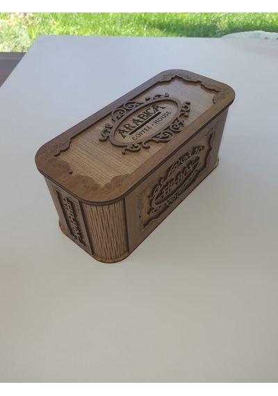 Tip Box Bahşiş Tip Kutusu Ahşap Kumbara Anahtarlı Kilitli