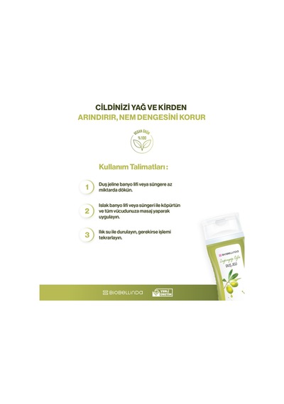 Doğal Bitki Özleriyle Duş Jeli Zeytinyağı Özlü 290 Ml Diğer