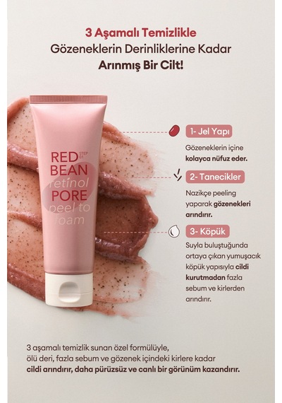 Missha Retinol Ve Kırmızı Fasulye Özlü Gözenek Arındırıcı Yıkama Köpüğü 120 ML
