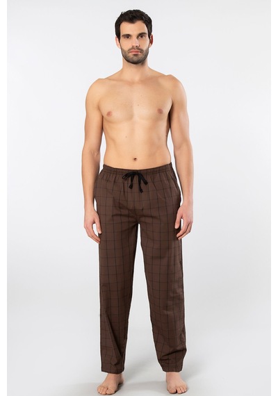 Cacharel Erkek Dokuma Pijama Tek Alt 2240/kahve 1 Kahverengi