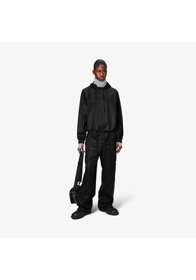 Rains String W3 Kadın Siyah Yağmurluk Düz 18040 Siyah