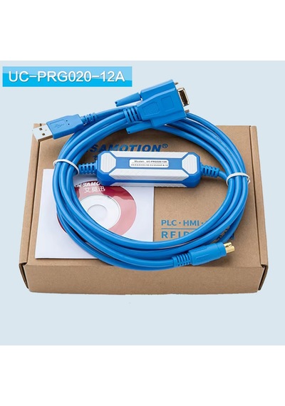 Uc-prg020-12a Delta Usb Plc Programlama Kablosu Round 8 Pin Db9 Hmi Text Panel