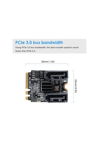 4724 M.2 Key A+e To Sata3.0 Expansion Wifi Port Çevirici Çoklayıc