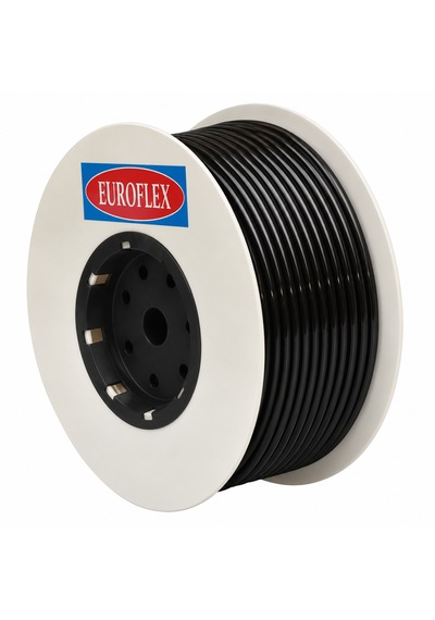 Euroflex 11x16 Mm 50 Metre Siyah Poliüretan Pnömatik Hava Hortumu 1 Top Eu1116