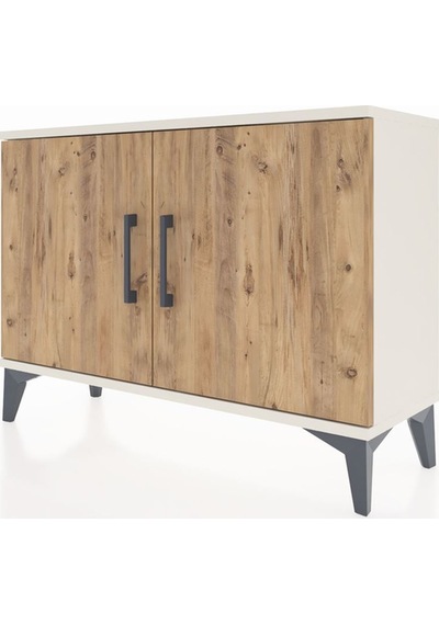 Arges Şifonyer Tek Raflı 2 Kapaklı 88x30x64 Aytaşı-çam Aytası