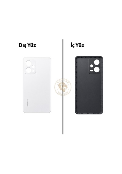 Xiaomi Redmi Note 12 Pro 4g Kutup Beyazı Arka Pil Kapağı Batarya Kapağı Lazer Kesim Back Cover Çok Renkli