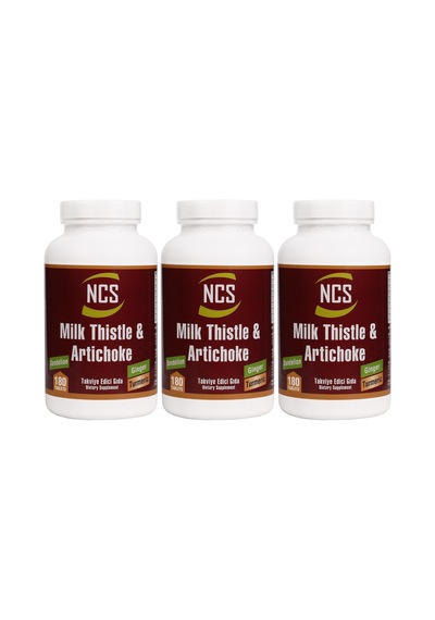 Ncs Milk Thistle Artichoke Zerdeçal Karahindiba 3 Kutu 540 Tablet