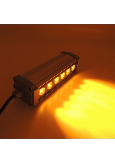 Amber Rengi Wallwasher Led Aydınlatma 10-20-30-35-50-67-100cm Duvar Ve Ağaç Boyama 50cm 18w Enerji Sınıfı A Açık Gri