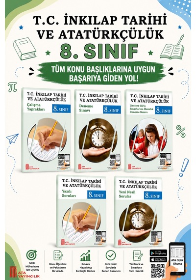 8.sınıf Tc İnkılap Tarihi Ve Atatürkçülük Süper Set Ders Çalışma Yaprakları 5 Kitap