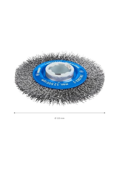 Professional Accessories Cam Fırçası, Dalgalı Tel Clean Metal İçin, X-lock, Ø 115 Mm, Tel Kalınlığı 0,3 Mm