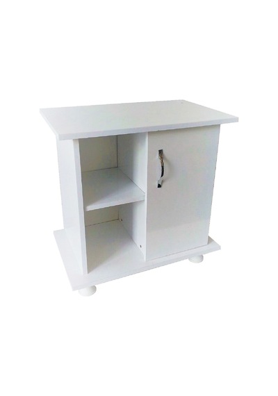 Kanki Pet Akvaryum MDF Düz Beyaz Sehpa 65 x 40 x 67 CM