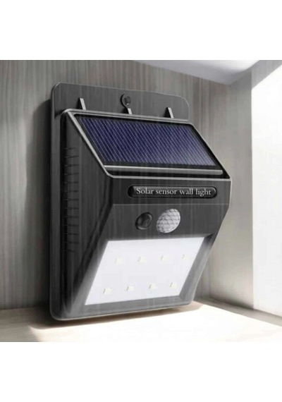 Hareket Sensörlü Solar Led Dış Mekan Lambası 3 M Pır Algılama 1200 Mah Beyaz Işık