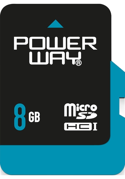 Powerway 8 GB MicroSDHC Hafıza Kartı + Adaptör