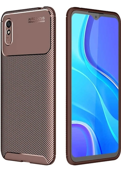 Xiaomi Redmi 9A Kılıf Negro Karbon Dizayn Silikonnano Glass