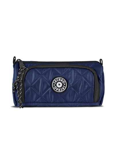 Jacbag Prime Xl Soft-çift Bölmeli Kapitone Kalemkutu Prime Xl Soft-lacivert renkli