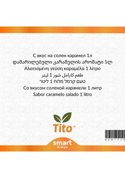Tuzlu Karamel Aroması 1 Litre