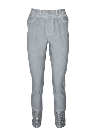 Bulalgiy Kadın Gri Payetli Pantolon - Bga316781-gri Gri