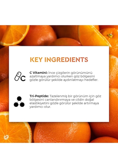 Bliss Vitamin C + Tri-Peptid Collagen Koruyucu Göz Çevresi Kremi 15 ML
