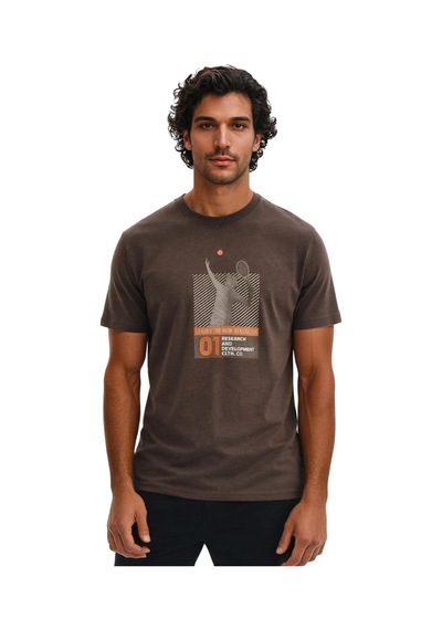 Arma Ar-ma Erkek Bisiklet Yaka Tişört Resim Baskili Örme Kumaş Regular Fit %100 Pamuk 30/2 Süprem Y31344448402 Kahverengi-k1 Arma Ar-ma Erkek Bisiklet Yaka Tişört Resim Baskili Örme Kumaş Regular Fit %100 Pamuk 30/2 Süprem Y31344448402 Kahverengi-k1
