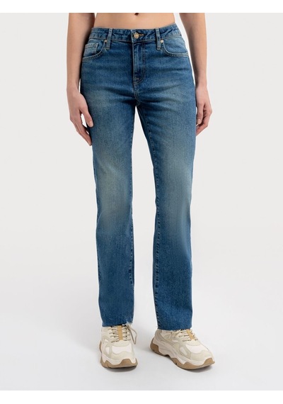 LOFT Flare Slim Fit Kadın Pantolon Lf2036029 Q1.v1 Denim