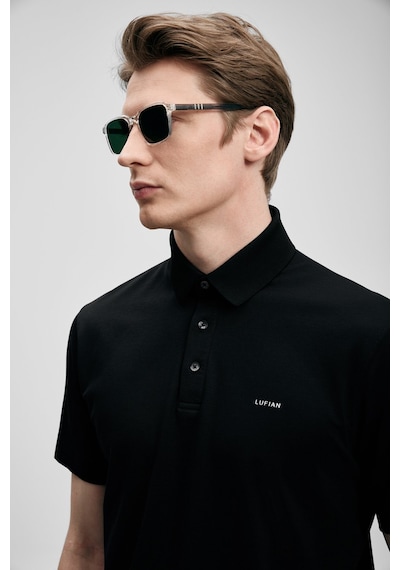 Lufian Erkek Hudson Smart Polo T-shirt 111040234 Siyah