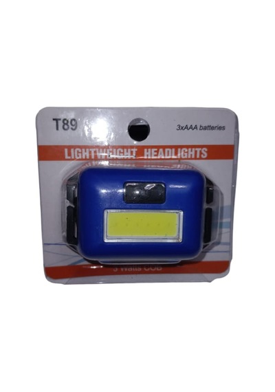 Headlamp T89 3watte Cob Mini Şerit Kafa Lambası Mavi
