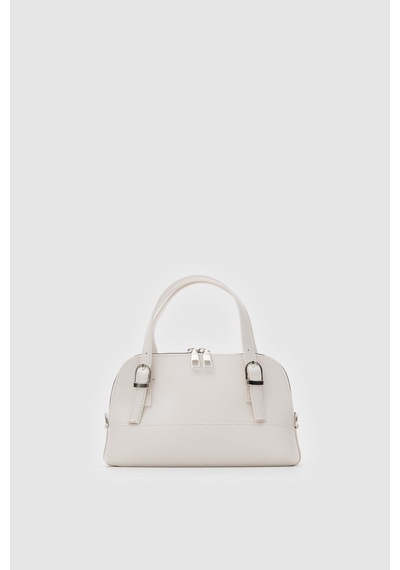 Shule Bags Ribbon Mini Çapraz Çanta Krem Krem