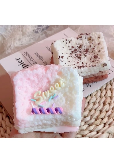 Kek Sukuşi Pembe Renk Pasta Taba Sukuşi Yumuşak Jel Rahatlatıcı 10cm Çok Renkli