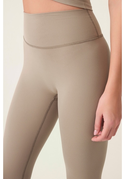 Los Ojos X Ece Vizon Yüksek Bel Spor Tayt Mono Leggings Vizon