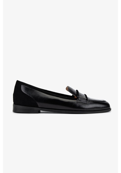 Valmenti Kadın Hakiki Deri Siyah Loafer Ayakkabı 611 H10046-b12 Bn Ayk Sk25-26 Black/black Siyah