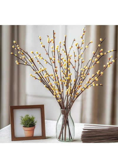 Yapay Çiçek Teli, Çiçek Aranjman Yapım Teli - 2 Mm, 10 Adet - 40 Cm - Kahverengi Kahverengi