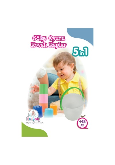 Gölge Oyunu Kovalı Kaplar 5 İ 1 Arada Eğitici Aktivite Banyo Kum Ve Kule Oyuncağı 18 Ay+