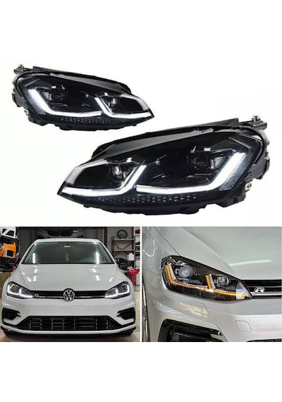 Golf 7 J Led Far Takımı 10"