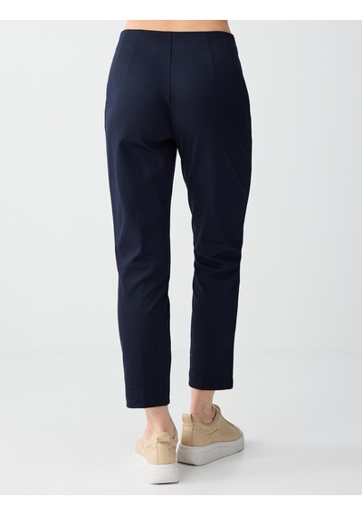Jimmy Key Jimmy Key Lacivert Yüksek Bel Normal Paça Örme Pantolon 6sw186515494