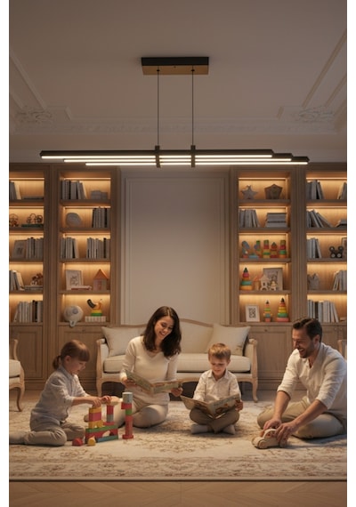 Cosmo Rose Gold Downlight Sarkıt Aşağı Yönlü Modern Led Linear Avize Doğal Işık