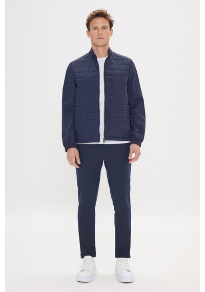 AC&Co / Altınyıldız Classics Erkek Lacı Standart Fit Normal Kesim Gizli Kapüşonlu Yan Cep Mont Lacı Lacivert AC&Co / Altınyıldız Classics Erkek Lacı Standart Fit Normal Kesim Gizli Kapüşonlu Yan Cep Mont Lacı Lacivert
