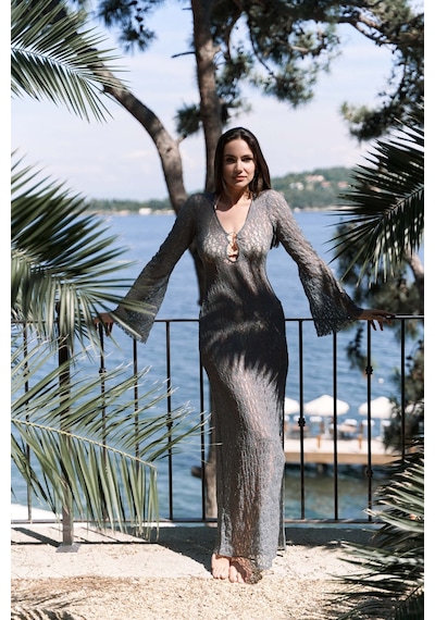 Mai Collection Mai Studios Co. Caroline Dantelli Antrasit Uzun Elbise Antrasit Mai Collection Mai Studios Co. Caroline Dantelli Antrasit Uzun Elbise Antrasit