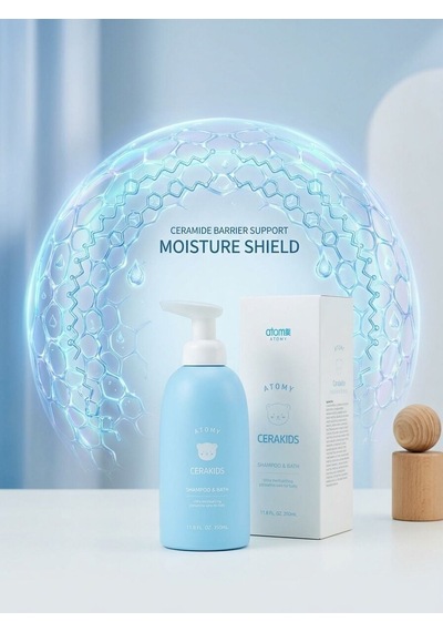 Atomy Cerakids Shampoo & Bath - Seramid Destekli Göz Yakmayan Bebek Ve Çocuk Şampuanı 350 Ml Kokusuz