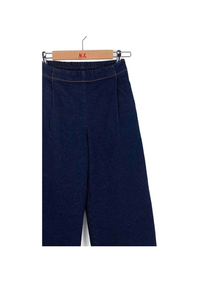 Nk Kids Kız Çocuk Pileli Pantolon Nk-51710 Koyu-mavi