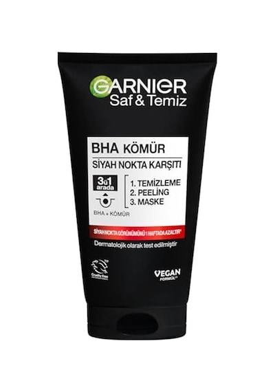 Garnier Skin Naturals Saf & Temiz Siyah Nokta Karşıtı Kömürlü 3'ü 1 Arada 1 X 150 Ml