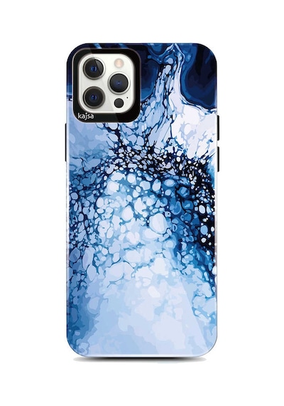 Kajsa Apple Uyumlu iPhone 12 Pro Max Kılıf Ebru Desenli Kajsa Lava Kapak ZORE-219361