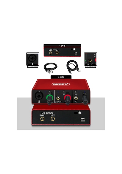 Stüdyo Ekipmanları Style Paket-2 Bm800 Mikrofon Ses Kartı Stüdyo