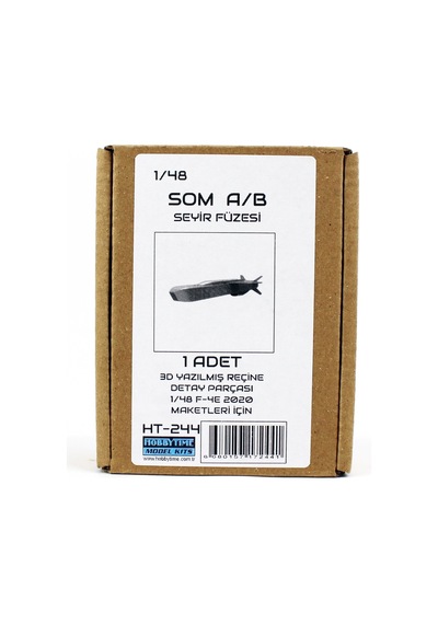 Hobbytime 244 1/48 Ölçek, F-4e 2020 Maketleri İçin Som A/b Seyir Füzesi, 1 Adet, 3d Yazılmış Reçine Detay Parçası