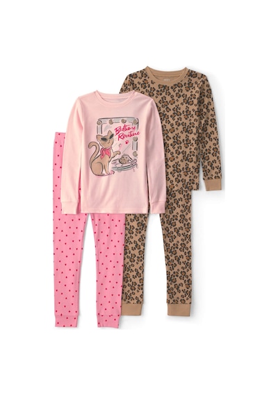 Carter's Kız Çocuk 4'lü Baskılı Pijama Takımı Renkli 3w133410